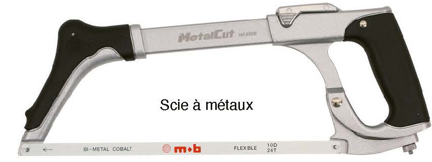 Visuel de La scie à métaux